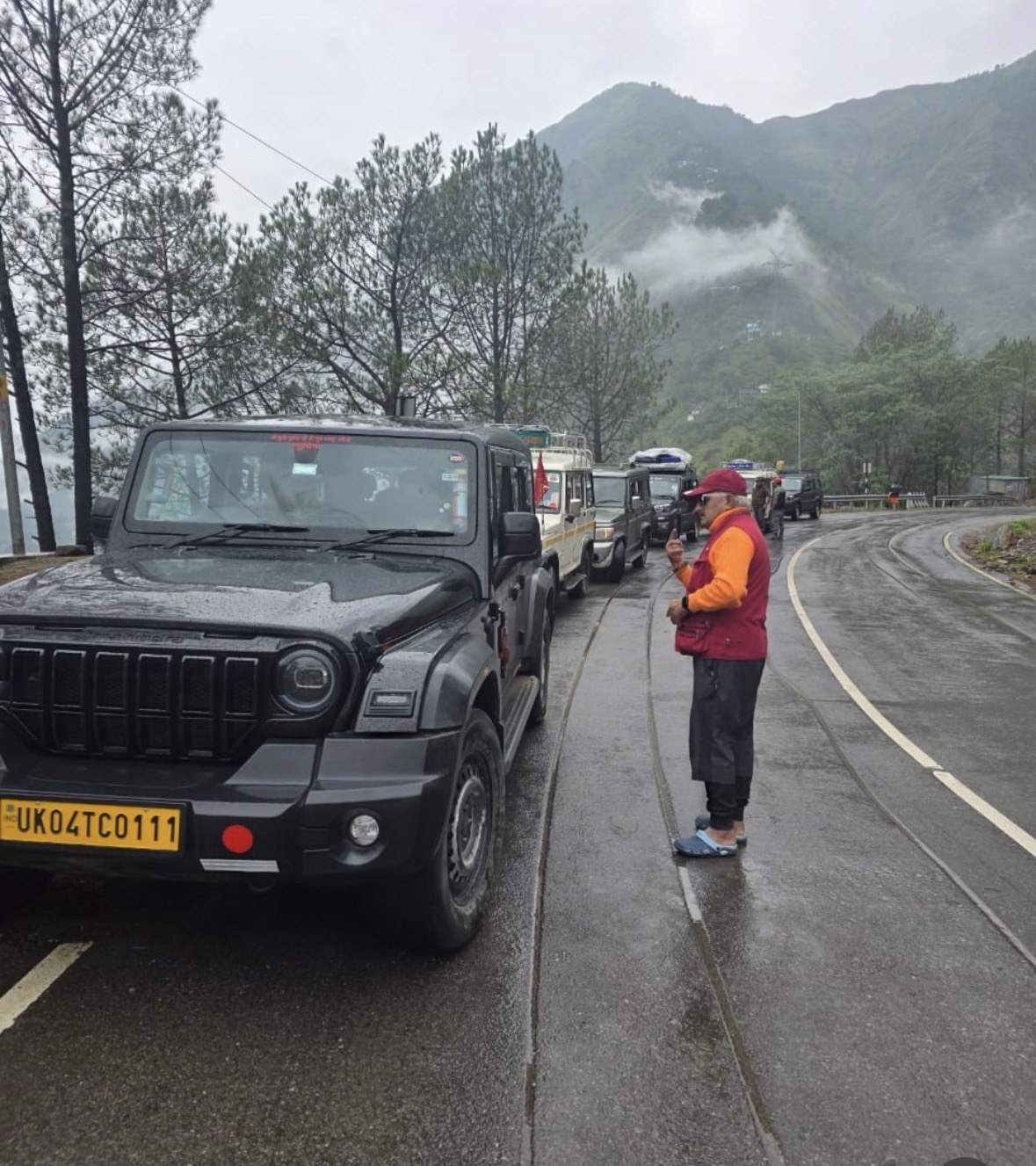 Travelers on the Adi Kailash route